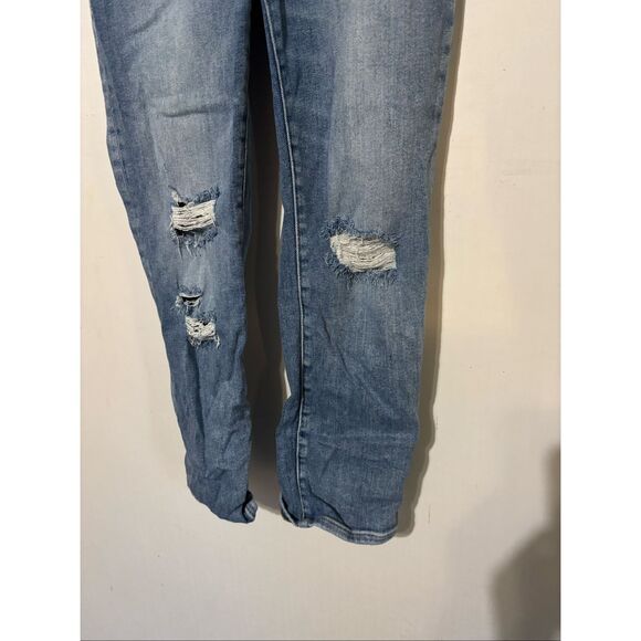 Good American Women's Size 8/29 Blue Distressed Jeans - Picture 2 of 6